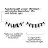 MSQ False Eyelashes 12mm Faux 3D Mink Lashes 5 Pairs Natural Look Thick Soft Cat Eye Wispy Lashes Reusable Fake Eyelashes, Contact Lens Friendly Easy to Apply