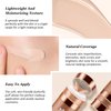 Boobeen Air Cushion BB Cream, Lightweight Moisturizing Foundation Face Makeup, Natural Matte Concealer for Dewy Finish, Conceal & Brighten Nude Base Primer Cream to Even Skin Tone, Long Lasting
