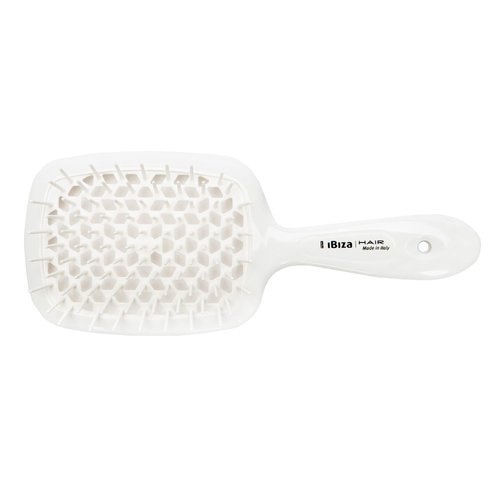 Ibiza Hair Professional AirWave Shower Brush (White), Use Before, During or After Shower or Pool, Effortlessly Glides Through Any Hair, Adults or Kids, Anti Static, Light Weight & Heat Resistant