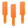 Hair Comb 8-3/4 Flattop Hair Cutting Comb. Barbers Hairdresser Comb. Model 9001. 3 Combs (Neon Orange)