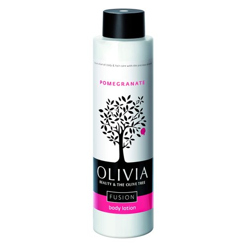 Olivia Olive Beauty :Refreshing Body Lotion with Organic Olive Fruit & Pomegranate extracts, from Greece, 10.1 oz.