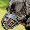 BARKLESS Dog Muzzle, Soft Basket Silicone Muzzles for Dog, Best to Prevent Biting, Chewing and Barking, Allows Drinking and Panting, Used with Collar