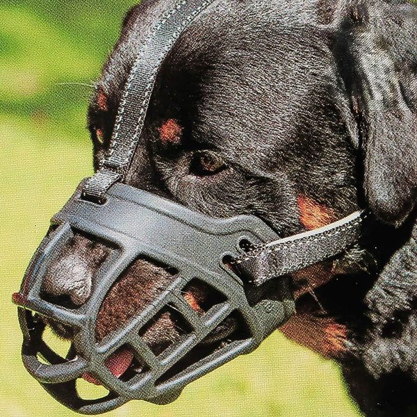 BARKLESS Dog Muzzle, Soft Basket Silicone Muzzles for Dog, Best to Prevent Biting, Chewing and Barking, Allows Drinking and Panting, Used with Collar