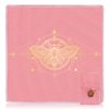 Knana 2Pcs Tarot Card Cloth - Velvet Tarot Cloth with Tarot Card Holder Bag, Golden Bee Pattern Altar Tarot Cloth 19.68 by 19.68 inches - Pink