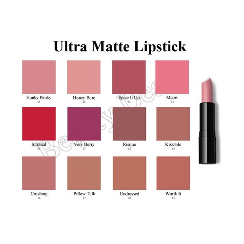 Beauty Deals Ultra Matte Lipstick Velvety Texture Long Lasting Comfort Hydrated Lipstick (Very Berry)
