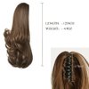 HSPCYGG Brown Ponytail Extensions Fake Claw Clip Ponytails Synthetic Hair Extension 12" Wavy 3.8 OZ Curly Hairpieces Women Wig Yaki Fluffy&not Tangled