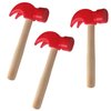 HEIPINIUYE 3 PCS Wooden Hammer Toys Simulation Hammers Maintenance Tools for Kids Children Birthday Party Games Supplies
