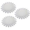 LASSUM 10 PCS Acrylic Wheel False Nail Art Tips Practice Display Nail Art Tool (Ivory-White)
