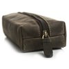 Visconti 731 Hunter Distressed Leather Pencil Case/Small Travel Makeup Cosmetic Bag/Toiletry Case/Supply Holder (Brown)