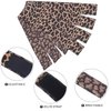 SUPERLOOK 4PCS Lace Melting Bands, Elastic Bands for Wig Edges, Wig Holding Wrap for Edges, Leopard Print (4pcs/pack-jd) (JD325)