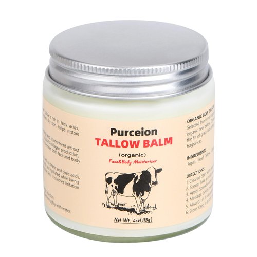 Beef Tallow for Skin (4 Oz), Whipped Grass-Fed Beef Tallow Moisturizer for Deep Hydration, Beef Tallow for Face, and Nourishing Tallow Face Moisturizer for Skin Care.