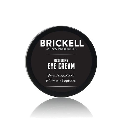 Brickell Men&#39;s Restoring Under Eye Cream for Men, Natural and Organic Anti Aging Eye Balm To Redu...