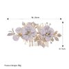 Wedding Hair Comb Gold Color Flower Bridal Handmade Wedding Hair Accessories for Brides and Bridesmaid