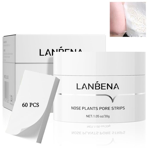 LANBENA Blackhead Remover Strips, Deep Cleansing Nose Strips, Pore Strips Blackhead Remover for Face, Black Head Remover for Nose, 10-15min Leaving Your Skin Fresh and Clean