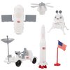 Astronaut and Space Toy Action Figure Playset- 60pc Set Includes Astronauts, Rockets, Spaceship Shuttle, Satellites & More- Great for Imaginative Play, School Projects, Stocking Stuffers, & Xmas Gifts