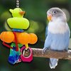 Mandarin Bird Toys by M&M Small Interactive Cage Toys - Assorted Individually Hand-Crafted Cage Toys for Small Size Pets