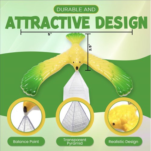 SENSORY4U Balancing Bird Set - One Dozen Party Pack Balance Birds - School Treasure Box or Party Favors Gifts for Kids - Physics Game Fine Motor Skills Toys.