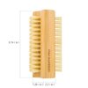 GREENTH PRO Bamboo Nail Brush，2PCS Two-side Firm Nature Wooden Sisal Scrub Brush for Toes and Nails,Cleaning Nail Brush
