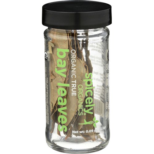 SPICELY Organic Jar Turkish Bay Leaves, 0.09 OZ