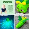 Tipmant Baby Toddler Electric Caterpillar Toy Cute Electronic Vehicle Car Animal Automatic Driving, 360‌° Rotation, Music, Dazzling Light Kids Birthday Gifts