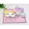 KISEER 15 Pack Colorful Clear Travel Contact Lens Case Box Holder Soak Storage Container Bulk