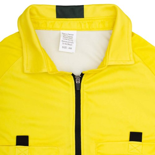 New! 2018 Soccer Referee Jersey Full Sleeve (2018 Yellow, Adult Medium)