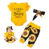 Reborn Baby Dolls Clothes for 17-22 inch Reborn Dolls Bright Yellow Sunflower Baby Doll Clothes Set Newborn Doll Girl and Boy 3 Pieces of Pack