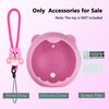 XEGIMOR Silicone Cover Case for Punirunes Interactive Digital Toy Squishy Characters Pet, Screen Protector for Punirunes Virtual Electronic Pets Accessories(Silicone Case and Lanyard) (Pink)