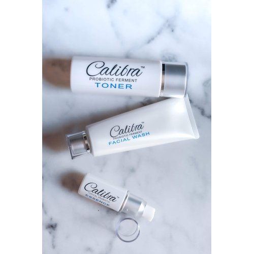Calibra Facial Wash- gentle soothing probiotic cleanser for men, calms the appearance of redness and irritation