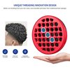 FIABC Silicone Curl Brush,Africa Comb,Magic Curly Hair Brush Twist Hair,Afro Pick,Men Women Boys Girls Wave Curler Tool,1 Set (Red)…