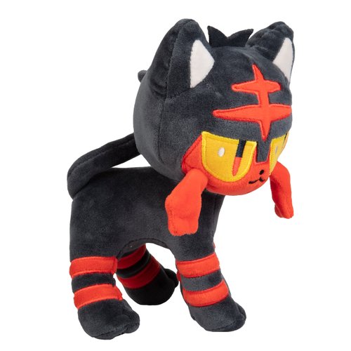 Pokémon 8" Litten Plush - Officially Licensed - Sun and Moon Starter - Authentic Soft Stuffed Animal Toy Figure - Valentine's Day & Easter Basket Stuffer Gift for Kids, Boys, Girls - 2+