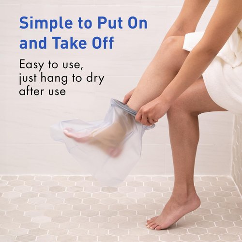 TKWC INC Foot & Ankle - Waterproof Foot Cast Cover for Shower 4737 - Low Pressure Seal -Watertight Foot Protector