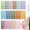 WOKOTO 16 Sheets Toes Nail Wraps for Women Toenails Nail Polish Strips Gel Nail Stikers Set with Nail File Nail Gel Strips Press On Nails Polish Stickers for Toes Women Girls Stickers for Nails Art