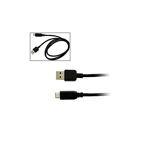 LG LG-G5 Cell Phone USB Cable Type-C to USB-A Black 6FT Data Cable