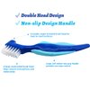 Premium Hard Denture Brush Toothbrush, Cleaning Brush, Multi-Layered Bristles & Portable Denture Double Sided Brush, Denture Care(Pack of 3)