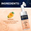 SWOSH Natural Vitamin C Foaming Face Wash For Pimple Prone & Oily Skin - No Parabens, Sulphate, Silicones & Colour (with Built-in Face Brush), 100 ml/ 3.38 fl oz