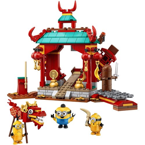 LEGO Minions: The Rise of Gru: Minions Kung Fu Battle (75550) Toy Temple Building Set for Kids, a Great Present for Kids Who Love Minions, Kevin and Stuart Minion Toy Figures (310 Pieces)