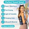Youphoria Microfiber Travel Towel Fast Drying Lightweight - Quick Dry Towel for Camping, Beach, Backpacking, Hiking, & Sport