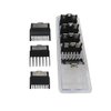 INGQI Set of 8 Attachment Guards Combs, Replacement Hair Clippers 1/16" 1/8" 3/16" 1/4" 3/8" 1/2" 5/8" 3/4" for Babyliss FX870, FX880, FX890, FX825, and FX673
