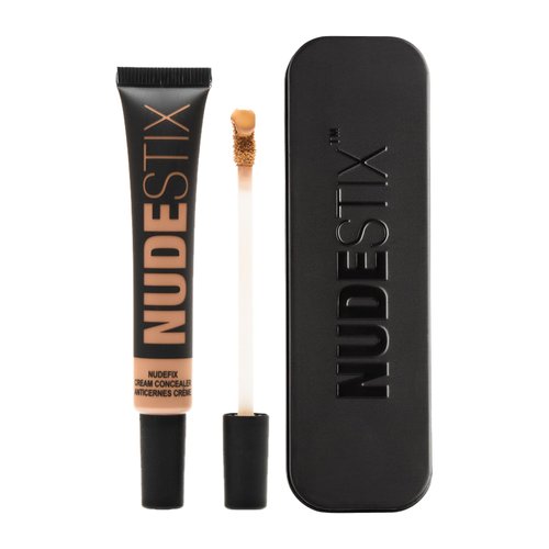 Nudestix NudeFix Cream Concealer, Lightweight Liquid, Natural Finish Makeup, Hydrating, Brightening, Under Eye Dark Circle Corrector, Reduces Redness and Blemishes, Shade: Nude 6, 0.34 fl oz (10 ml)