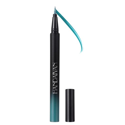 DekRion Liquid Eyeliner Pen, Waterproof Eyeliner Long-lasting Eyeliner, Metallic-Eyeliner Easy To Use, White Black Red Brown Purple Colorful Eyeliner (Sky Blue)