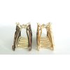 Generic Real decorative wood and metal hair claw clip (Primary color: Light wood), 1 Count (Pack of 1)