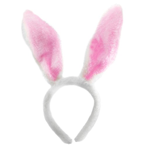 Skeleteen Bunny Rabbit Costume Set - White and Pink Ears, Bow Tie and Tail Accessories Kit for Kids of All Ages