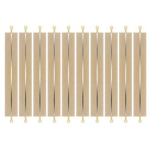 10 Pieces Impulse Sealer Replacement Parts 8 Inch Heat Seal Strips Replacement Element Grip Impulse Sealer Heating Element Service Spare Repair Kit, 200mmx2mm