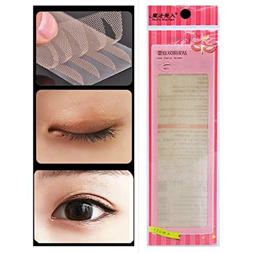 120 Pcs Super Invisible Clear Lace Transparent Double Eyelid Tape Glue Not Included