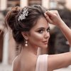 PAGOW 6Pcs Crystal Flower Bridal Hair Clips, Silver Bobby Pins Bride Wedding Hair Accessories, Rhinestone Flower Wedding Headpiece for Brides Women Girls