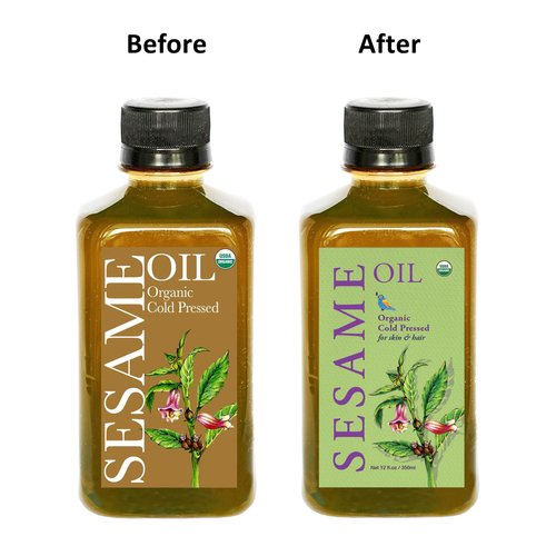 DAANA Sesame Oil for Skin: Certified USDA Organic, Extra Virgin, Cold Pressed (12 fl oz)