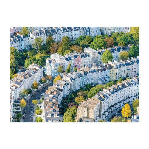 Galison Gray Malin Notting Hill – 1000 Piece Puzzle with Dreamy Springtime Photography of Iconic English Neighborhood from Au PARC Artwork