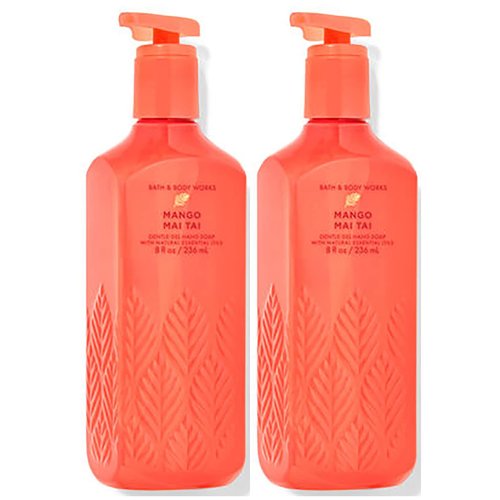 Bath & Body Works Mango Mai Tai Cleansing Gel Hand Soap 2 Pack 8 oz. (Mango Mai Tai)