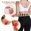 Wood Back Massage Roller Rope, Wood Therapy Cellulite Self Massage Tools for Back Neck Leg Pain Relief